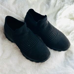 Black Slip-On Sneakers
